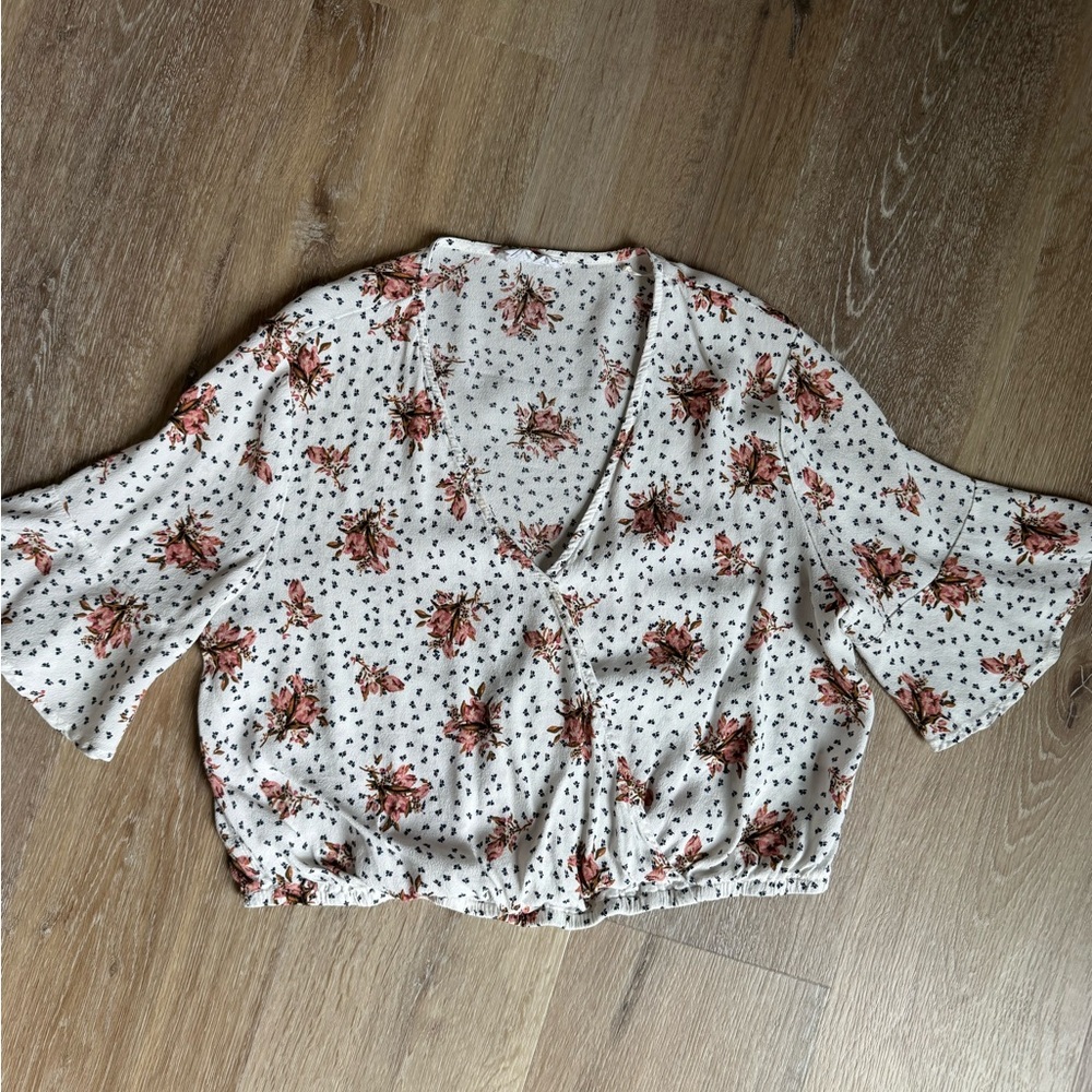 Sage the Label Floral V-Neck Women's Top